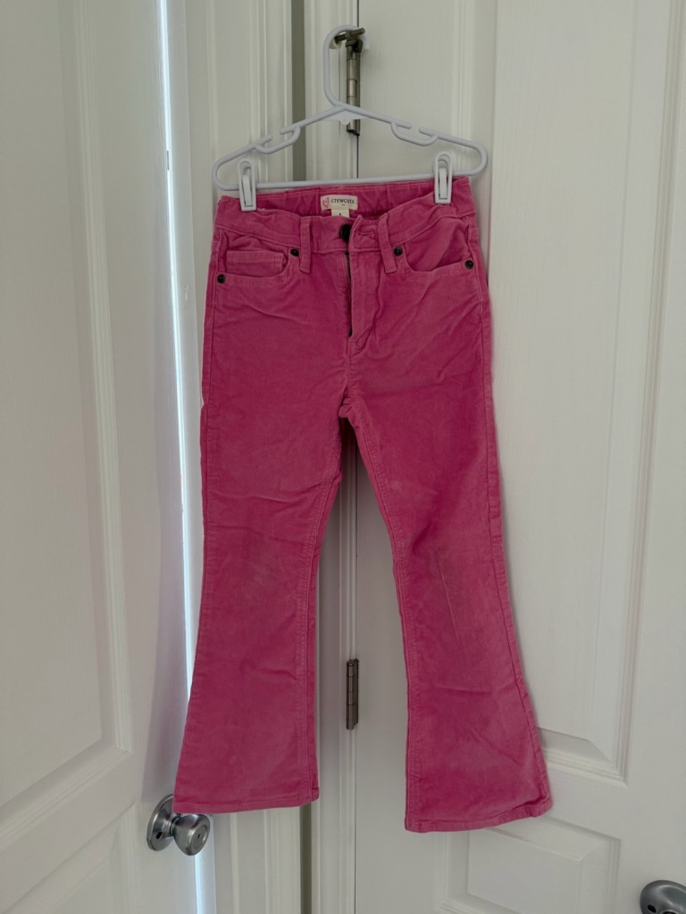 Crewcuts Pink Corduroy Flare Jeans • SZ 8
